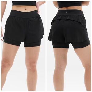 ATHLETA Crossover Run Shorts Black Size Small